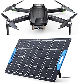 Ruko 1 Set of F11MINI Drone with Camera for Adults 4k and 1 Set of RK100 Portable Solar Panel for Charging on Outdoor Camping, RVs, Hunting, Fishing...